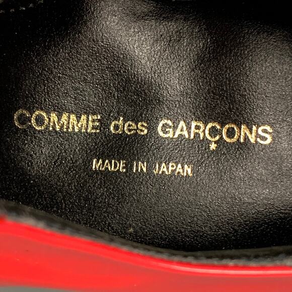 COMME des GARCONS Size 7 Red Leather Lace Up Shoes main image 3